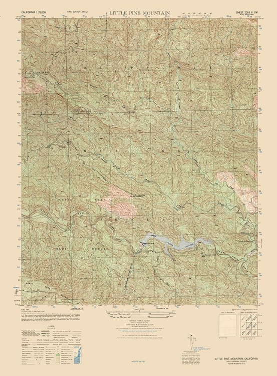Picture of LITTLE PINE MOUNTAIN SHEET - US ARMY 1944