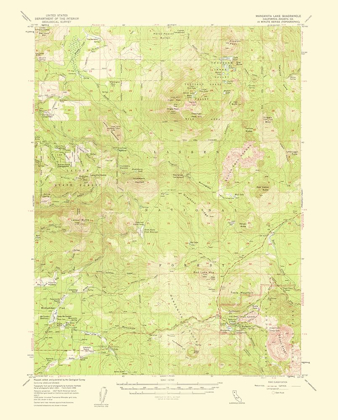 Picture of MANZANITA LAKE CALIFORNIA QUAD - USGS 1954