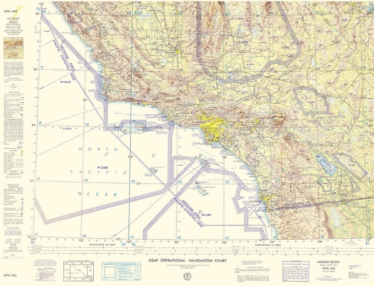 Picture of MOJAVE DESERT NEVADA CALIFORNIA SHEET - USAF 1961