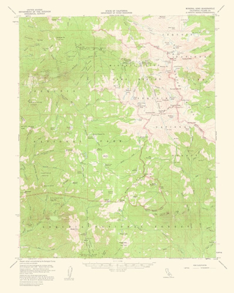 Picture of MINERAL KING CALIFORNIA QUAD - USGS 1963