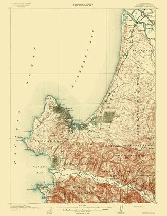 Picture of MONTEREY CALIFORNIA QUAD - USGS 1913