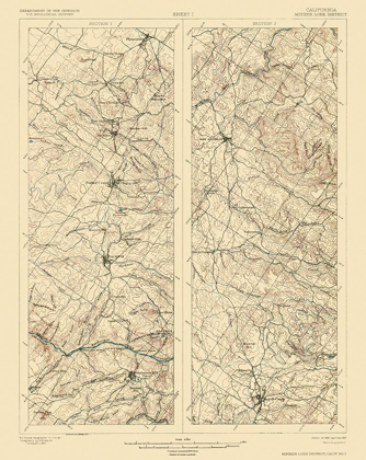 Picture of MOTHER LODE DISTRICT CALIFORNIA 2 OF 2 SHEET