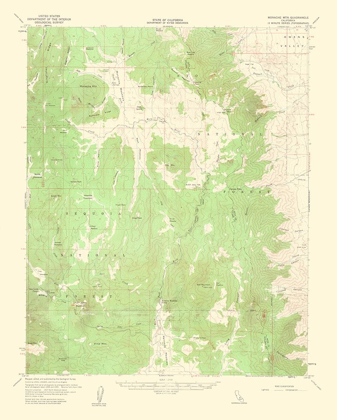 Picture of MOUNTAIN CALIFORNIA QUAD - USGS 1963