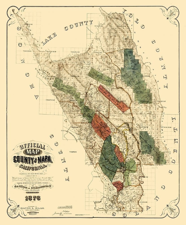 Picture of NAPA CALIFORNIA LANDOWNER - HAAS 1876