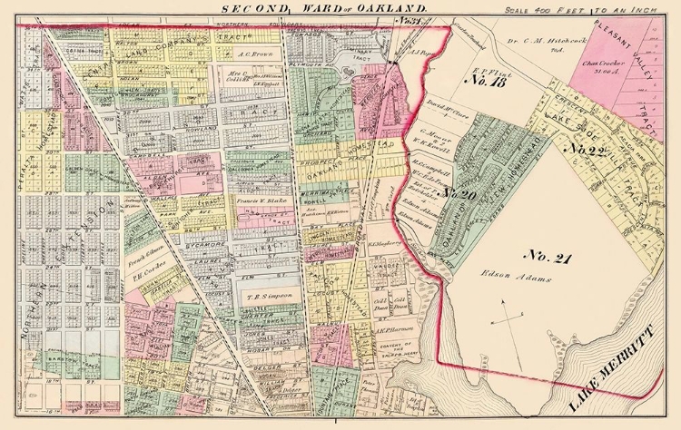 Picture of OAKLAND CALIFORNIA SECOND WARD - THOMPSON 1878