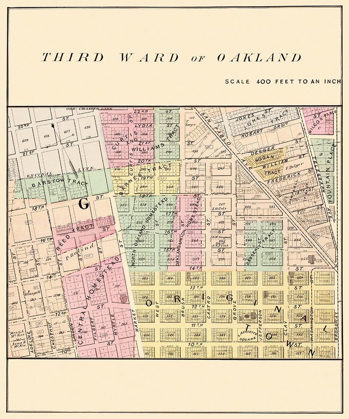 Picture of OAKLAND CALIFORNIA THIRD WARD - THOMPSON 1878