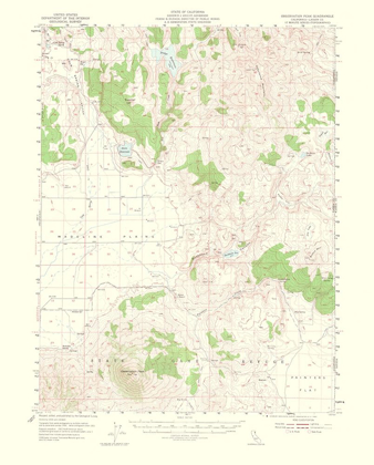 Picture of OBSERVATION PEAK CALIFORNIA QUAD - USGS 1953