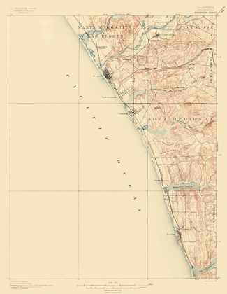 Picture of OCEANSIDE CALIFORNIA SHEET - USGS 1901