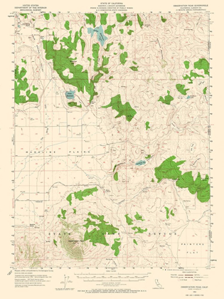 Picture of OBSERVATION PEAK CALIFORNIA QUAD - USGS 1954