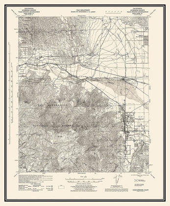 Picture of PALM SPRINGS CALIFORNIA QUAD - USGS 1928