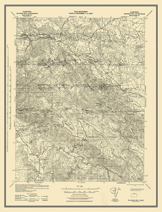 Picture of MT PALOMAR CALIFORNIA QUAD - USGS 1942