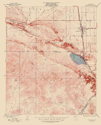 Picture of PALMDALE CALIFORNIA QUAD - USGS 1937