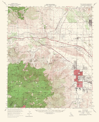 Picture of PALM SPRINGS CALIFORNIA QUAD - USGS 1956