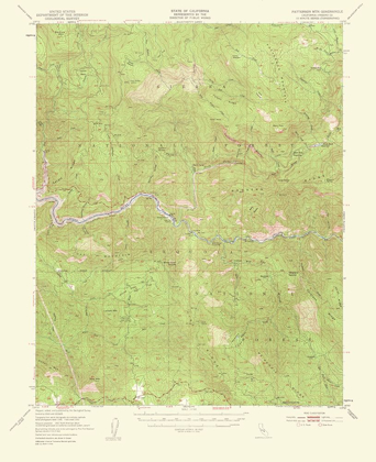 Picture of MT PATTERSON CALIFORNIA QUAD - USGS 1956