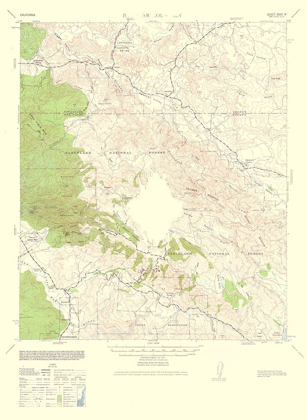 Picture of MT PALOMAR CALIFORNIA QUAD - USGS 1962