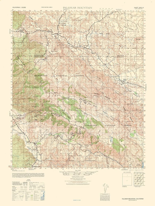 Picture of PALOMAR MOUNTAIN SHEET - US ARMY 1942