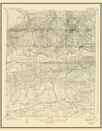Picture of PIRU CALIFORNIA QUAD - USGS 1921