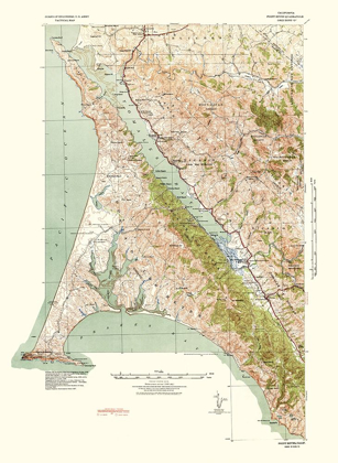 Picture of POINT REYES CALIFORNIA QUAD - USGS 1940