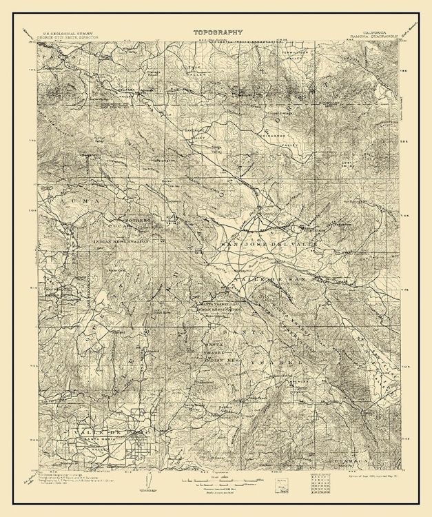 Picture of RAMONA CALIFORNIA QUAD - USGS 1903