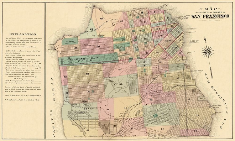 Picture of SAN FRANCISCO CALIFORNIA - HUMPFREYS 1876