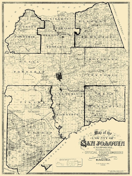 Picture of SAN JOAQUIN CALIFORNIA LANDOWNER - REID 1883