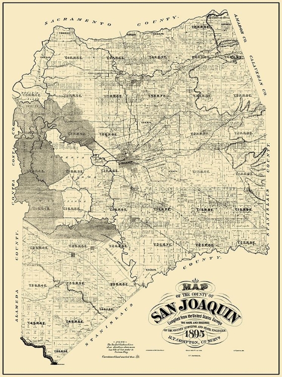 Picture of SAN JOAQUIN CALIFORNIA LANDOWNER - COMPTON 1895