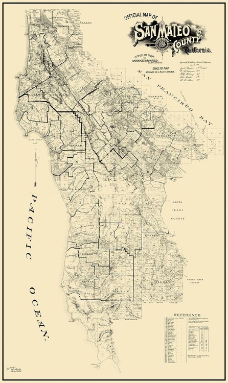 Picture of SAN MATEO CALIFORNIA LANDOWNER - BROMFIELD 1894