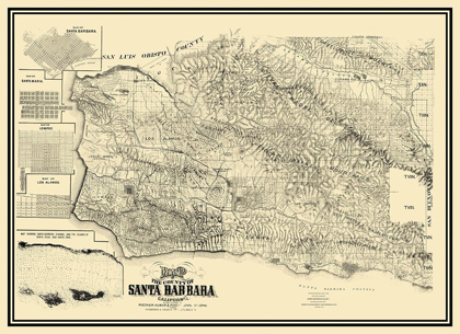 Picture of SANTA BARBARA CALIFORNIA LANDOWNER - HUBER 1889