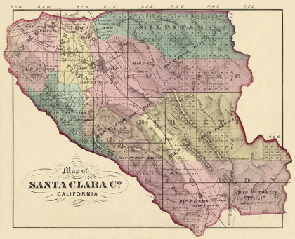 Picture of SANTA CLARA CALIFORNIA - THOMPSON 1876