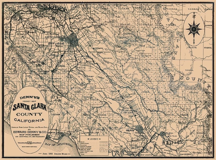 Picture of SANTA CLARA CALIFORNIA - DENNY 1913