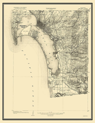 Picture of SAN DIEGO CALIFORNIA QUAD - USGS 1904
