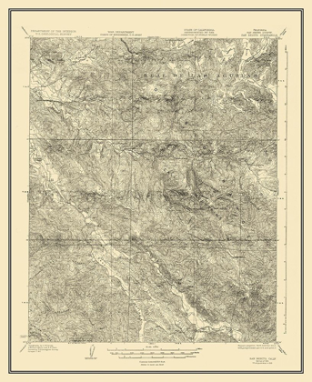 Picture of SAN BENITO CALIFORNIA QUAD - USGS 1919
