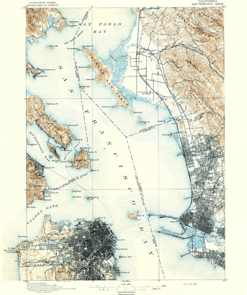 Picture of SAN FRANCISCO CALIFORNIA SHEET - USGS 1895