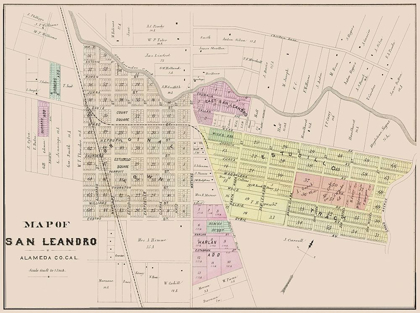 Picture of SAN LEANDRO CALIFORNIA PLAN - THOMPSON 1878