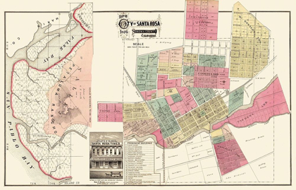 Picture of SANTA ROSA CALIFORNIA PLAN - MARR 1876