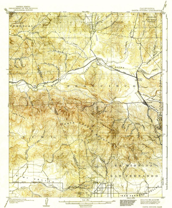 Picture of SANTA SUSANA CALIFORNIA QUAD - USGS 1903