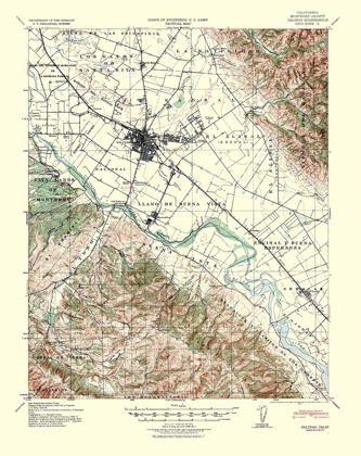 Picture of SALINAS CALIFORNIA QUAD - USGS 1940