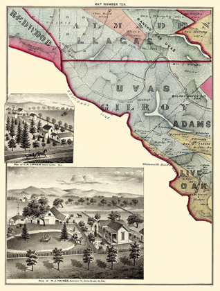 Picture of SANTA CLARA CALIFORNIA LANDOWNER - THOMAS 1876