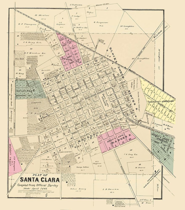 Picture of SANTA CLARA CALIFORNIA LANDOWNER - THOMPSON 1866