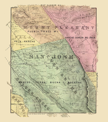 Picture of SAN JOSE CALIFORNIA LANDOWNER - THOMPSON 1876