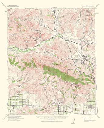 Picture of SANTA SUSANA CALIFORNIA QUAD - USGS 1964