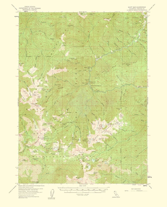 Picture of SCOTT BAR CALIFORNIA QUAD - USGS 1956