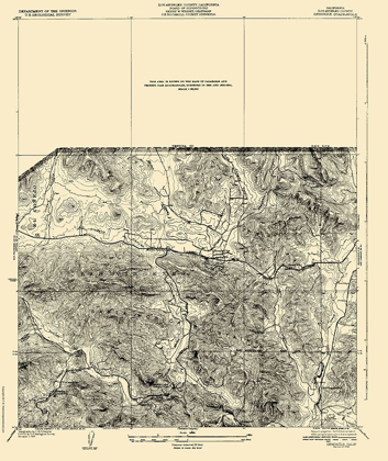 Picture of SEMINOLE CALIFORNIA QUAD - USGS 1932