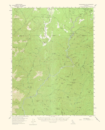 Picture of SHOEINHORSE MOUNTAIN CALIFORNIA QUAD - USGS 1964