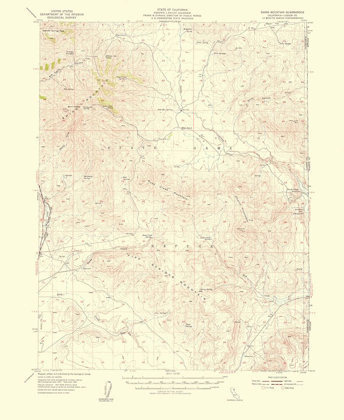 Picture of SHINN MOUNTAIN CALIFORNIA QUAD - USGS 1956