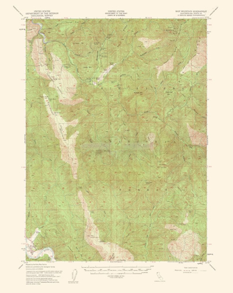 Picture of SHIP MOUNTAIN CALIFORNIA QUAD - USGS 1962