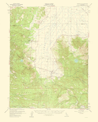 Picture of SIERRAVILLE CALIFORNIA QUAD - USGS 1960