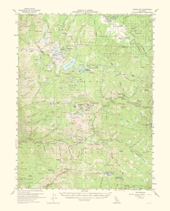 Picture of SIERRA CITY CALIFORNIA QUAD - USGS 1955