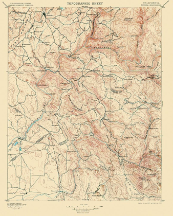 Picture of SONORA CALIFORNIA QUAD - USGS 1897