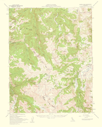 Picture of SONORA PASS CALIFORNIA QUAD - USGS 1961